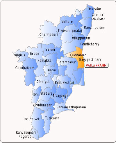 map of tamilnadu